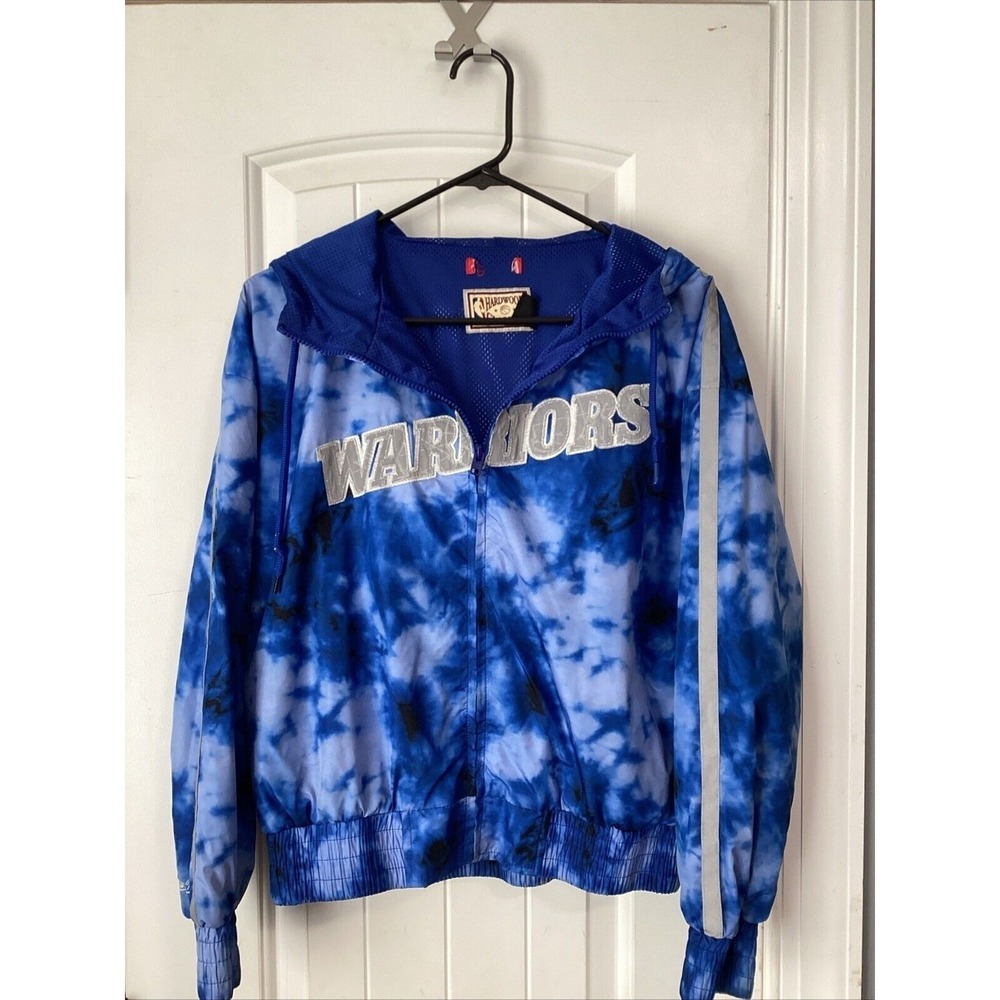 MITCHEL & NESS Hardwood Classics GOLDEN STATE WARRIORS TieDye Jacket WOMEN Small